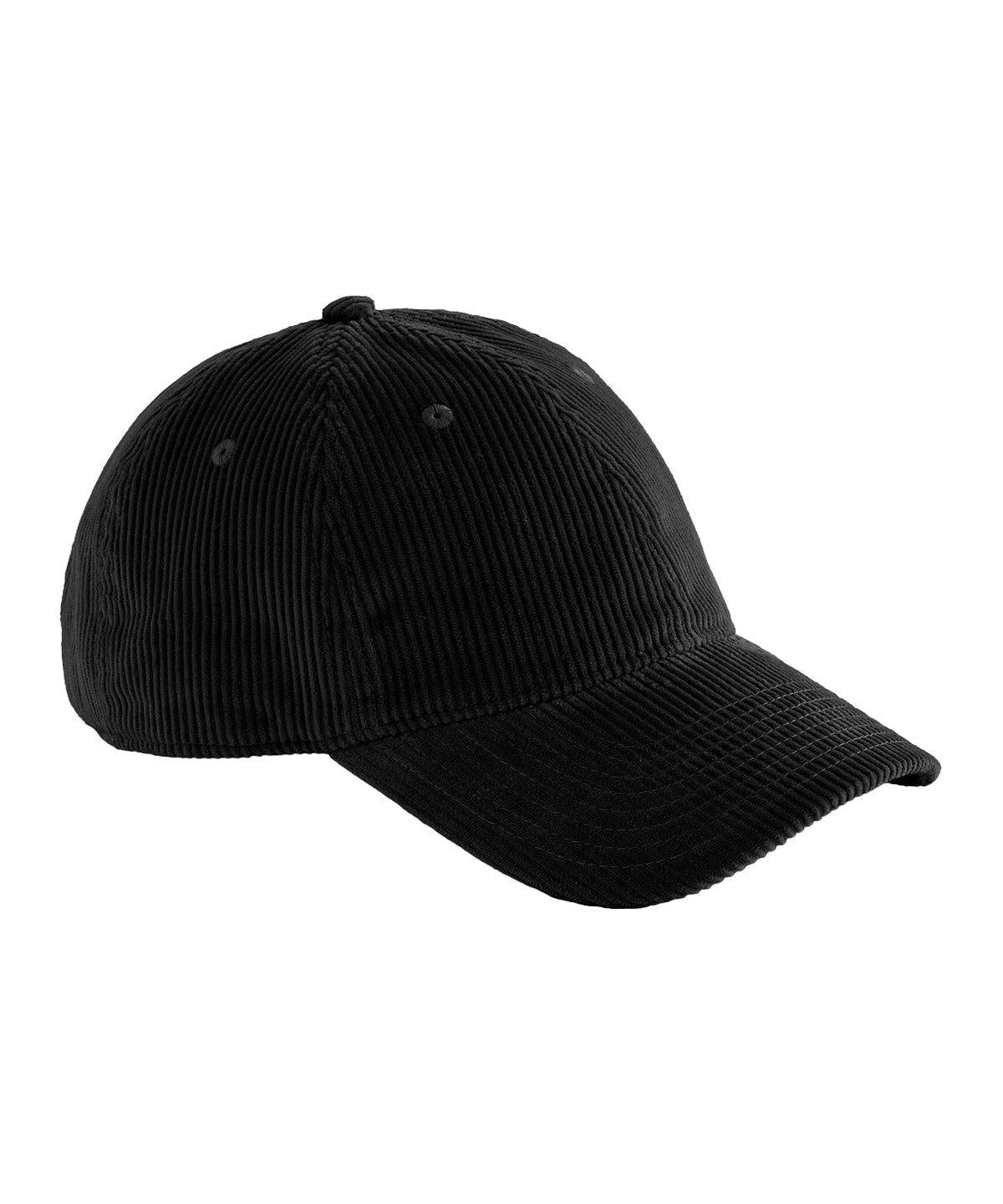 Corduroy dad cap — Black