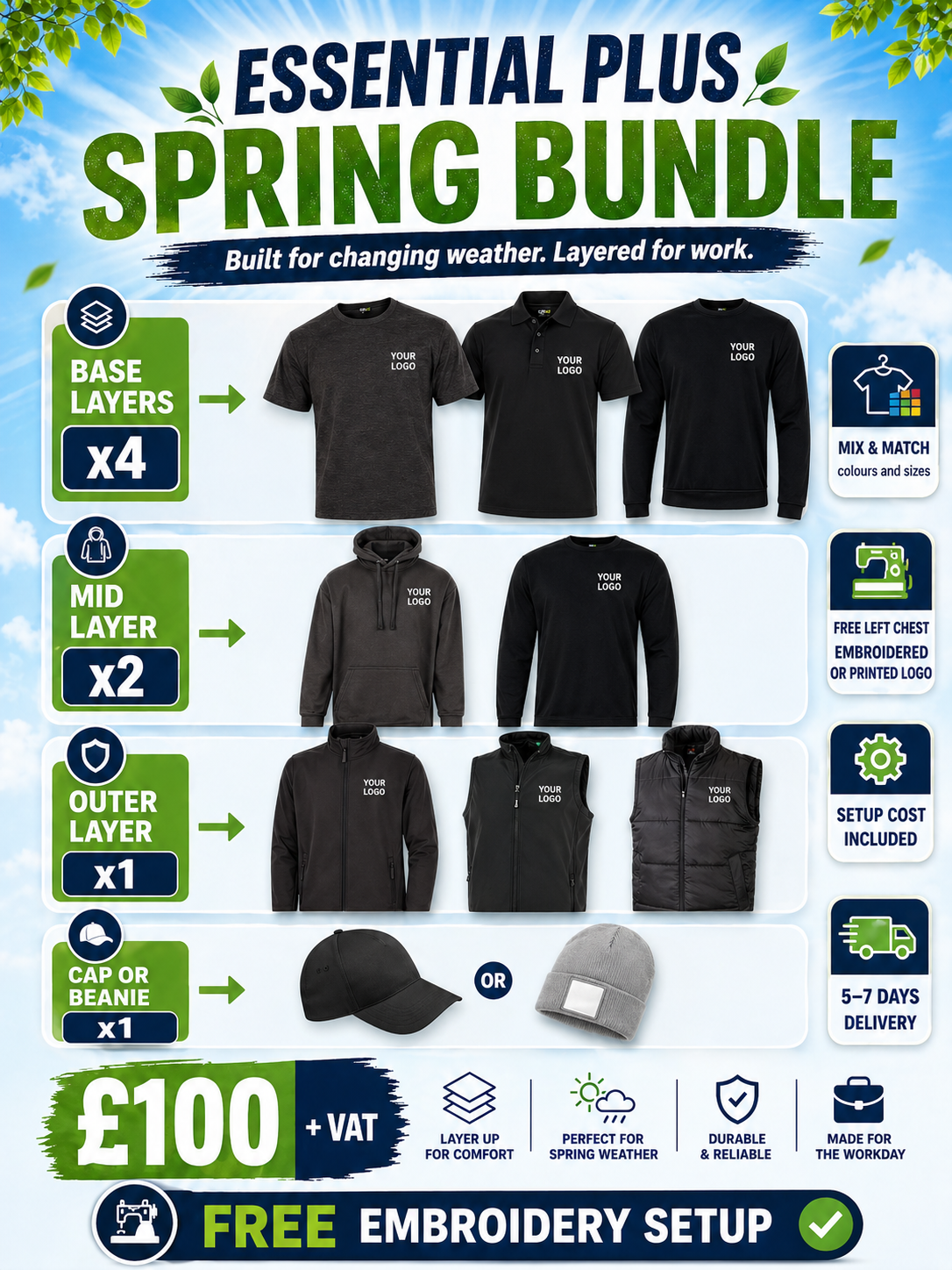 Spring Essential Plus Workwear Bundle