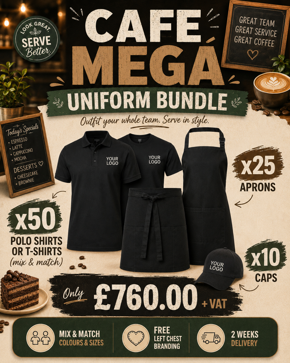 Cafe Mega Uniform Bundle main image