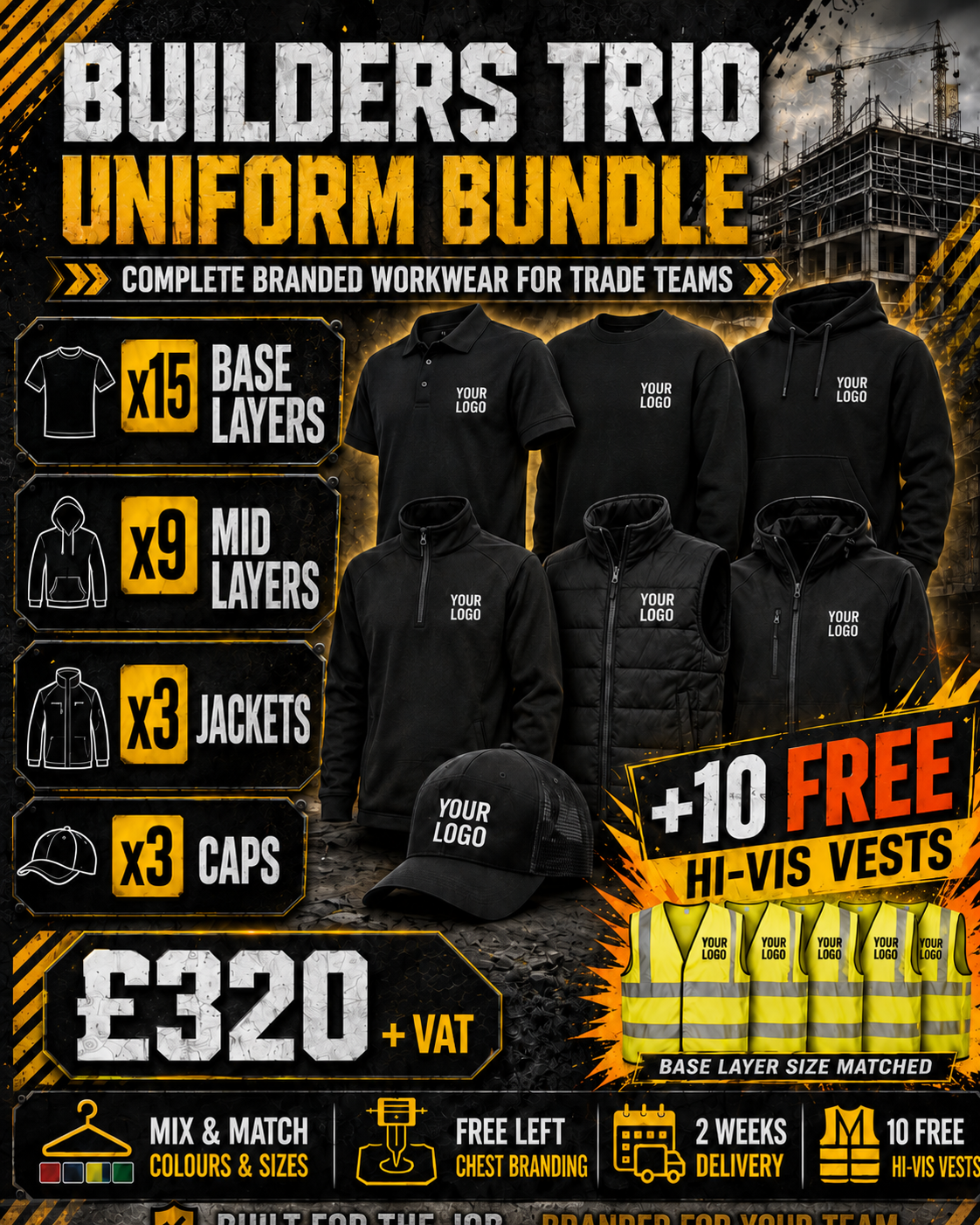 Builders Trio Uniform Bundle main image
