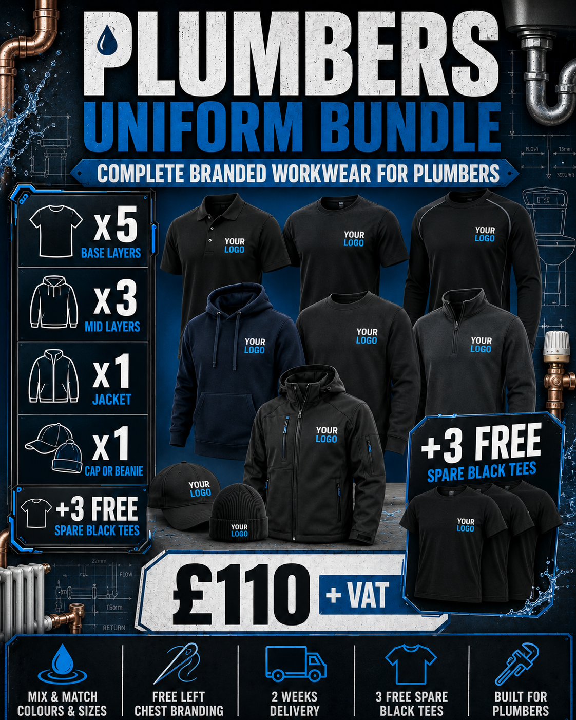 Plumbers Solo Uniform Bundle