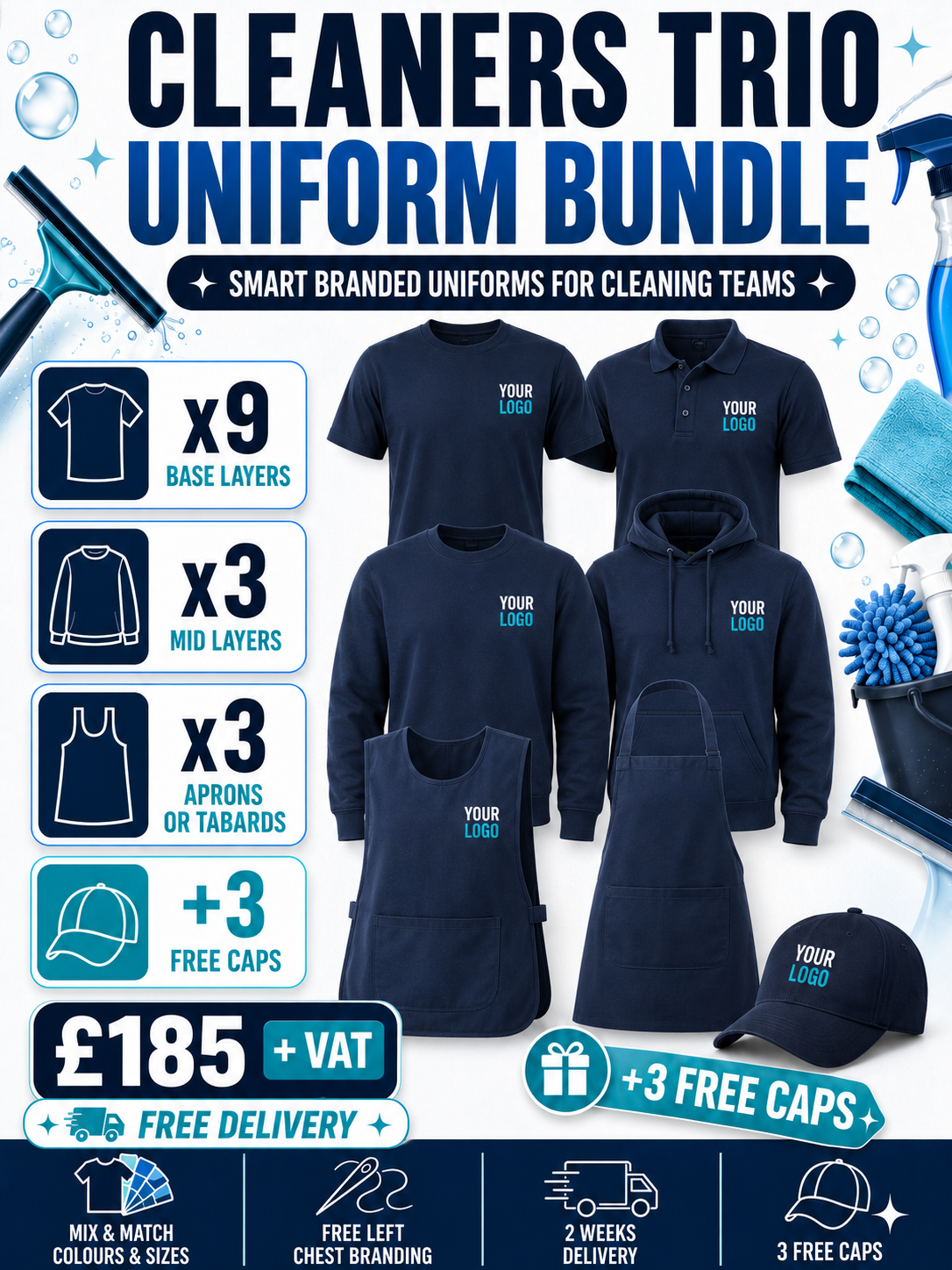Cleaning Trio Uniform Bundle main image