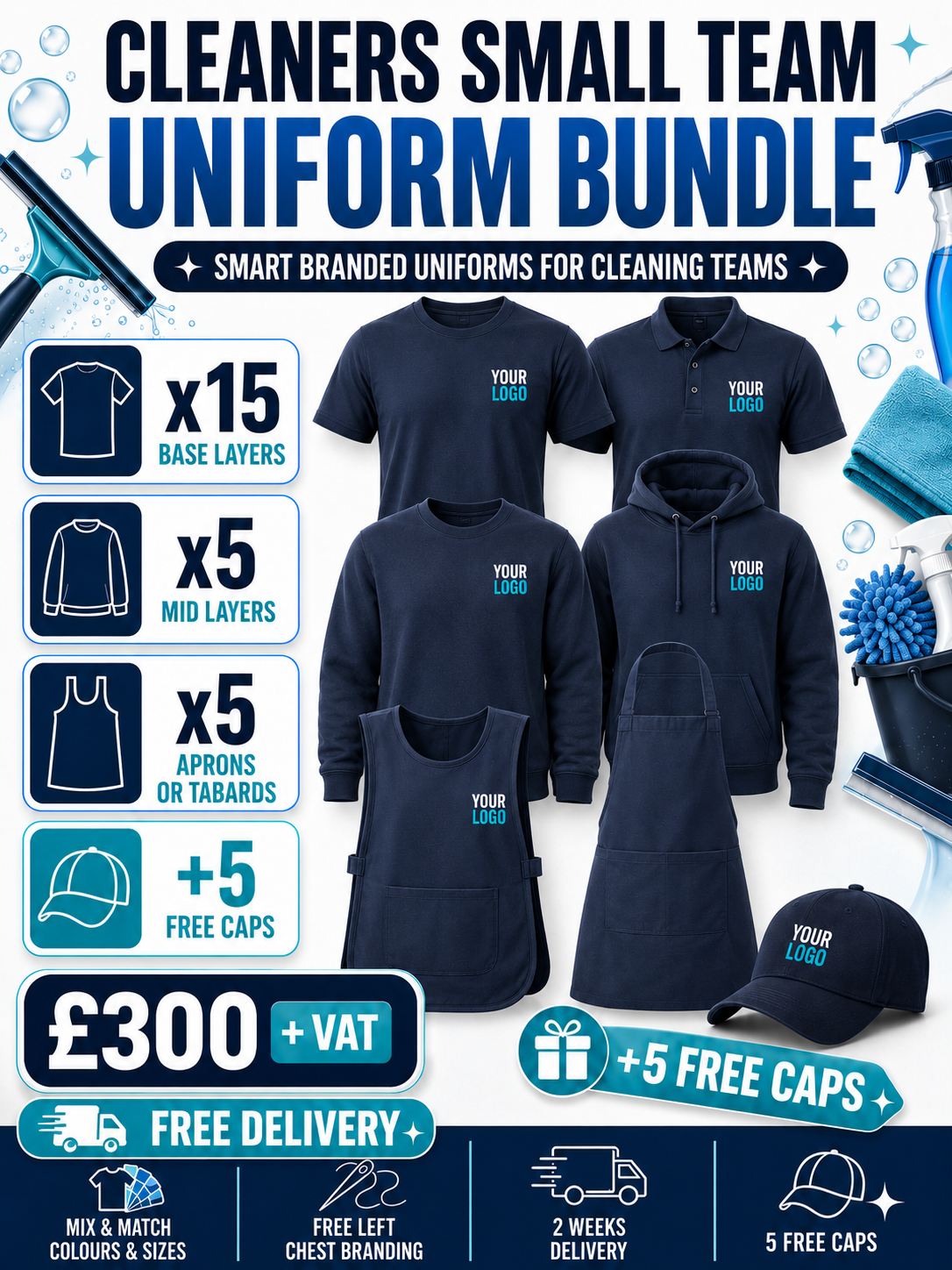 Cleaning Small Team Uniform Bundle main image
