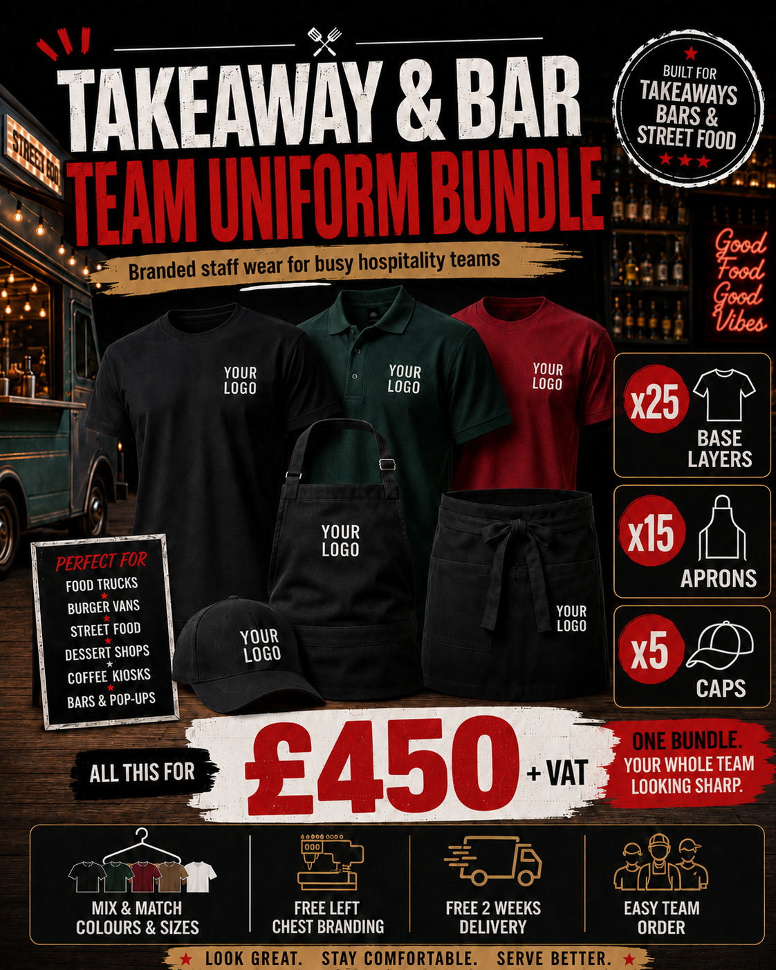 Takeaway & Bar Team Uniform Bundle main image