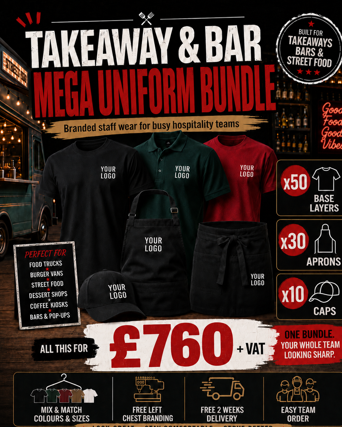 Takeaway & Bar Mega Uniform Bundle main image