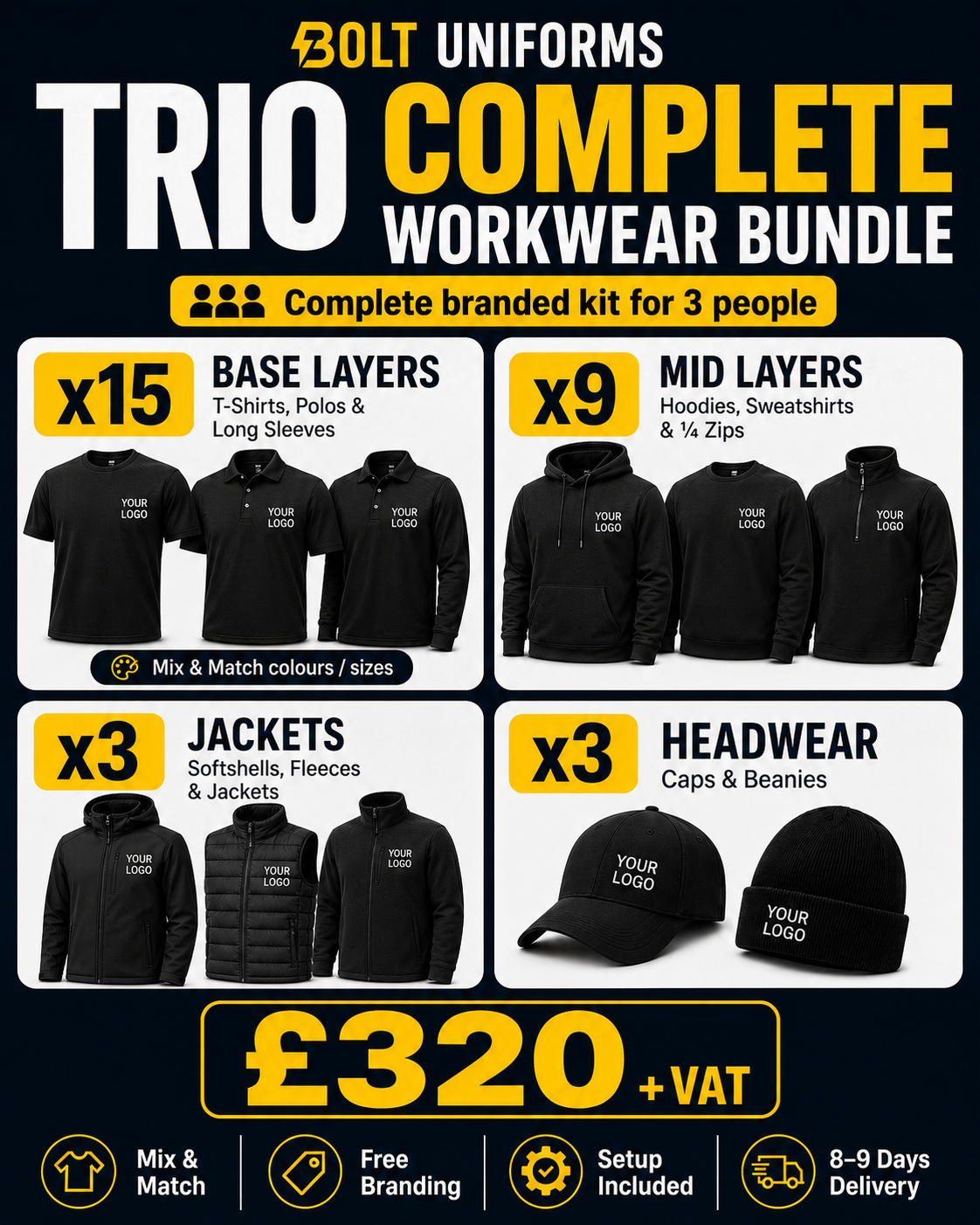 Trio Complete Workwear Bundle
