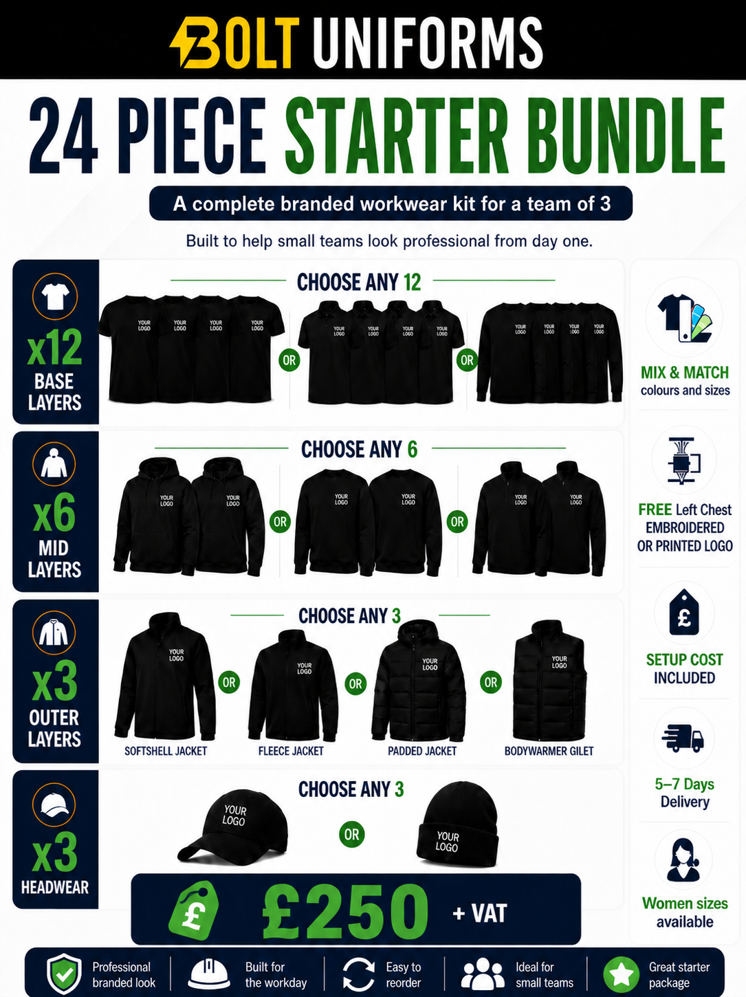 24 Item Workwear Bundle