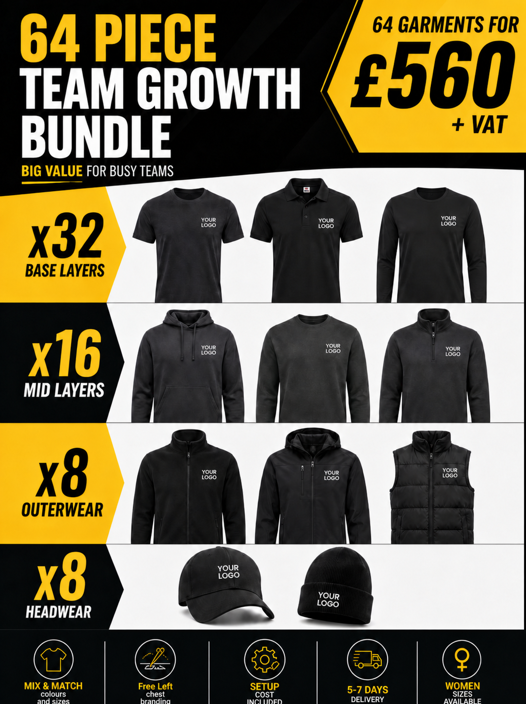 64 Item Workwear Bundle