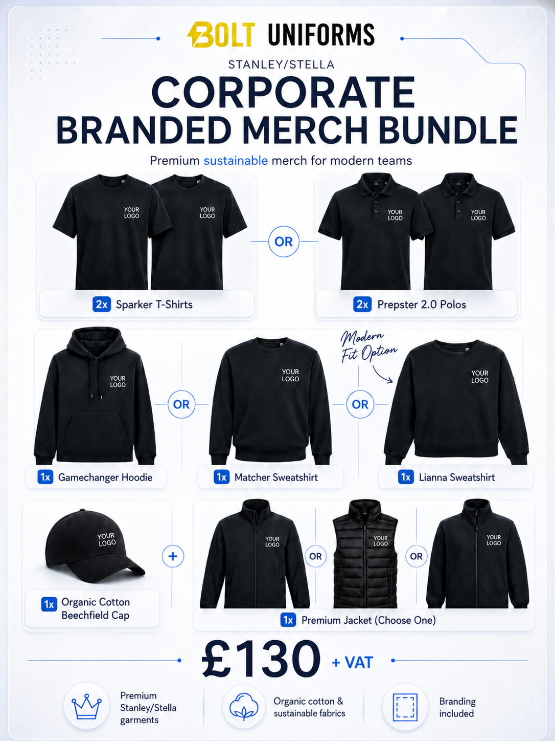Premium Corporate Branded Merch Plus Bundle