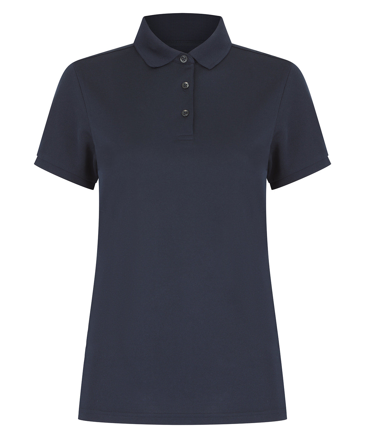 Women’s recycled polyester polo shirt — Navy
