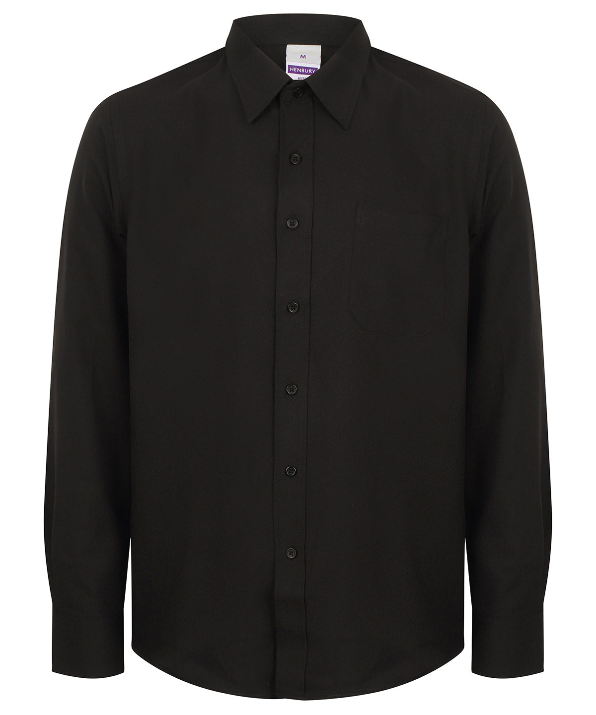 Wicking antibacterial long sleeve shirt — Black