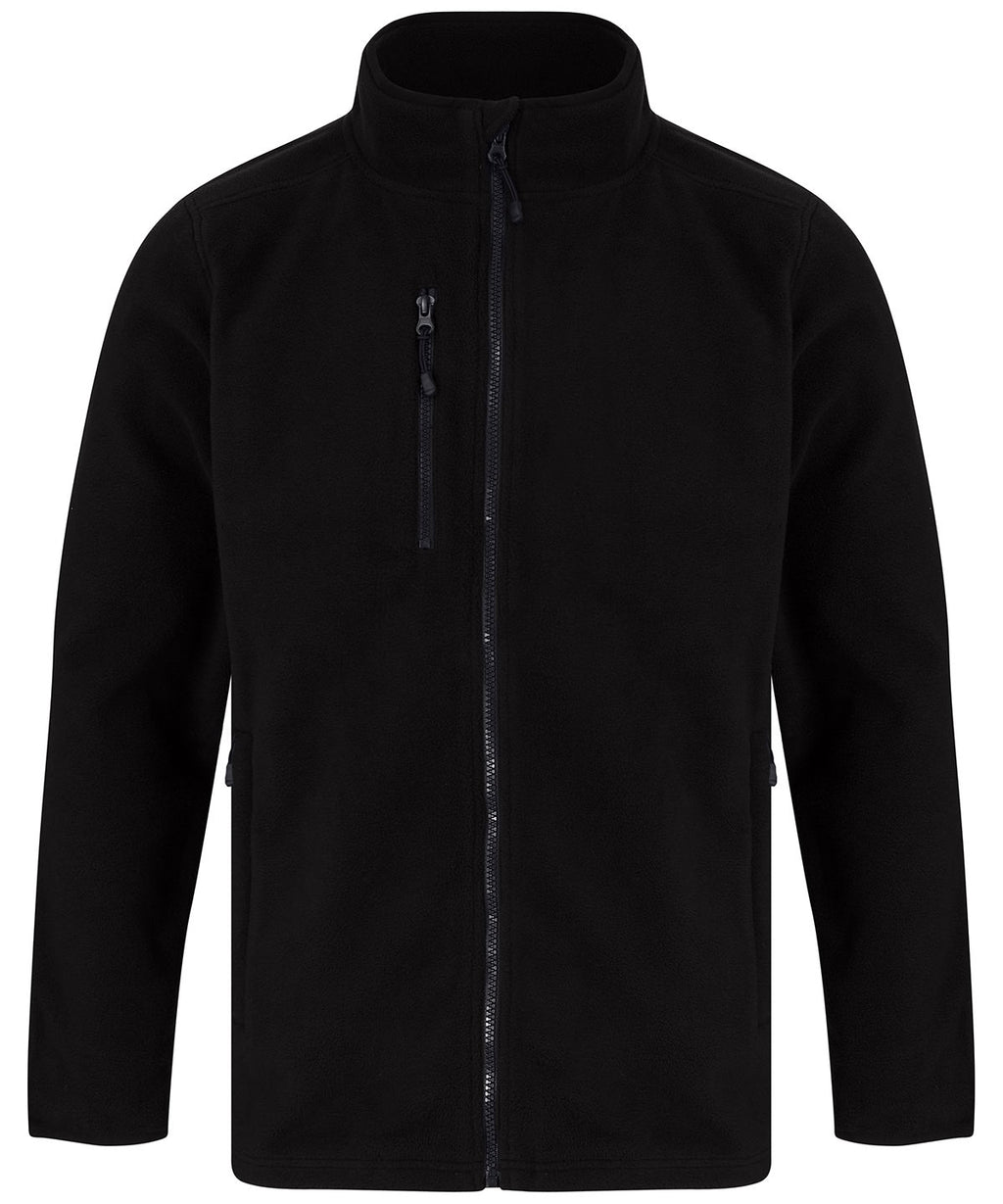 Recycled polyester microfleece jacket — lifestyle