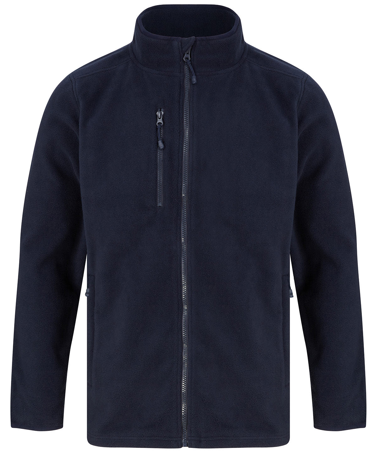 Recycled polyester microfleece jacket — Navy