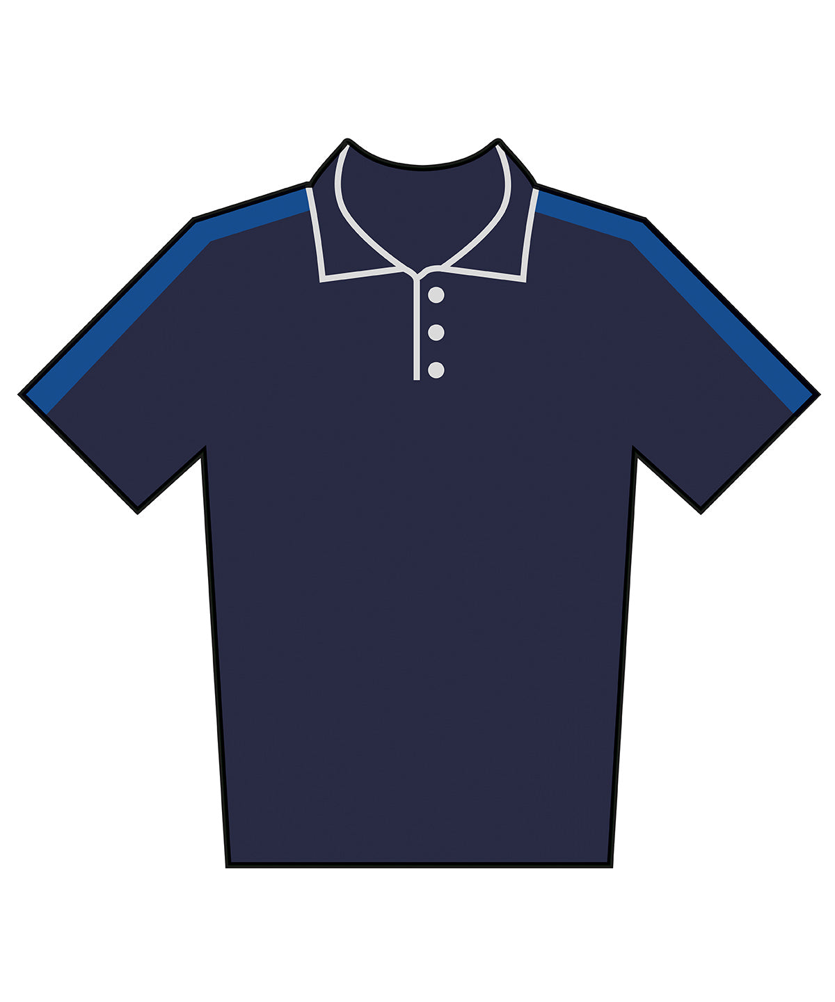 Adults team polo shirt — Navy/Royal
