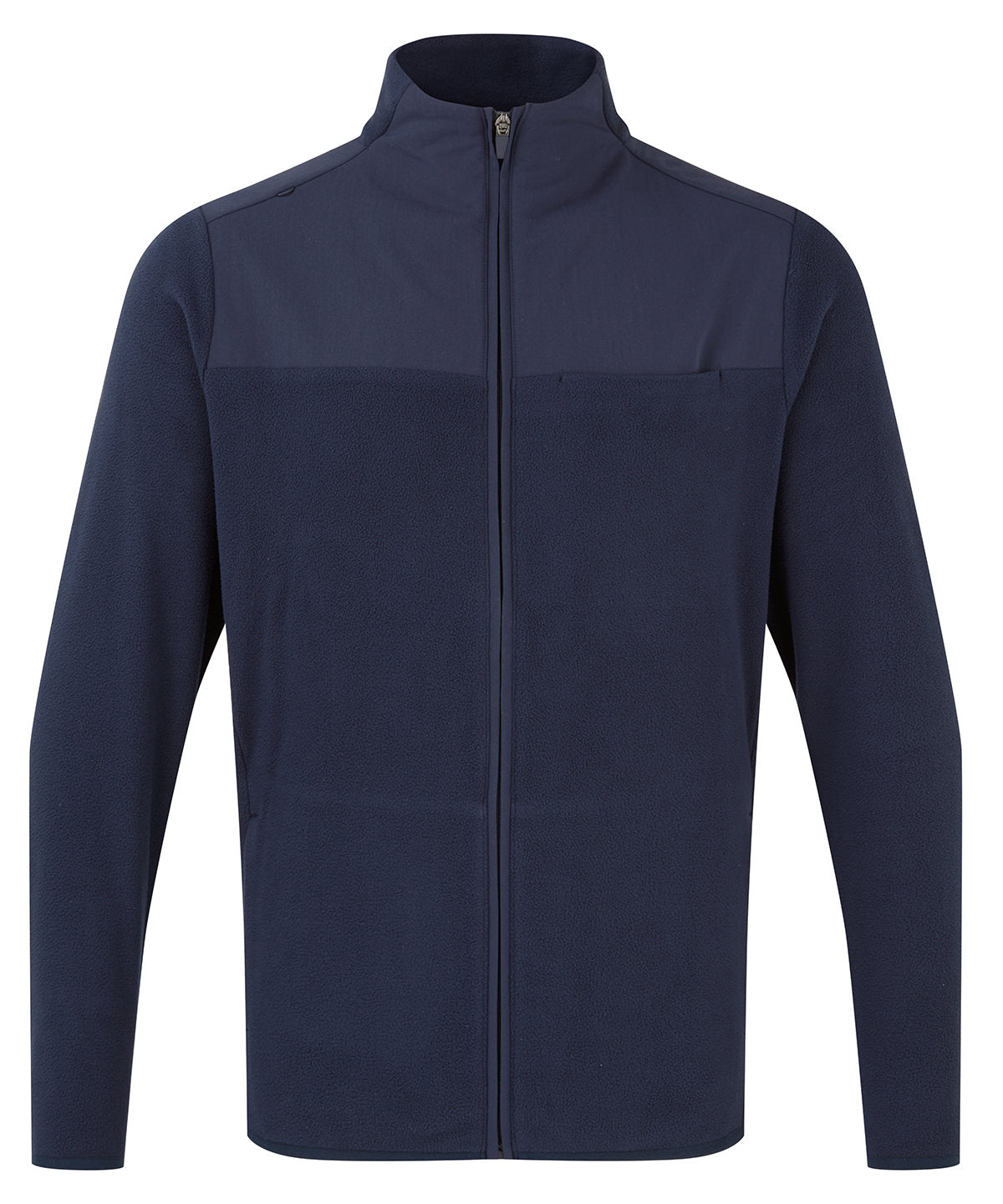 'Agility' men's panelled fleece jacket — Navy