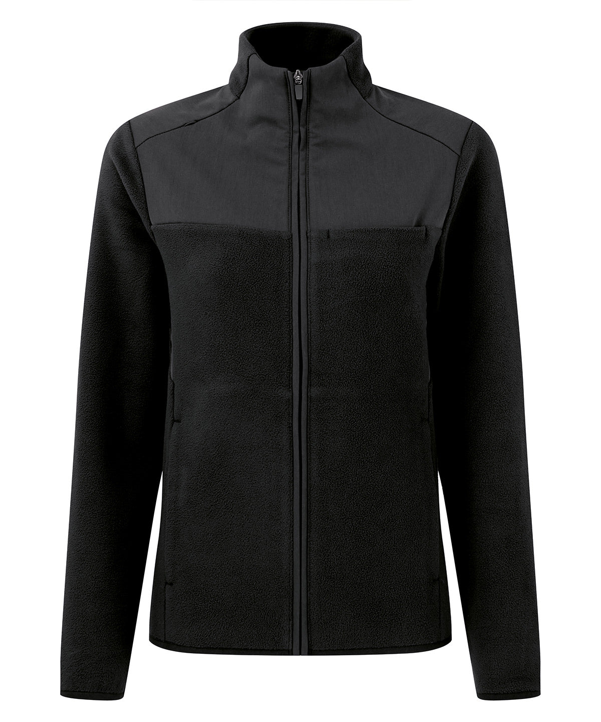 'Agility' women's panelled fleece jacket — Black