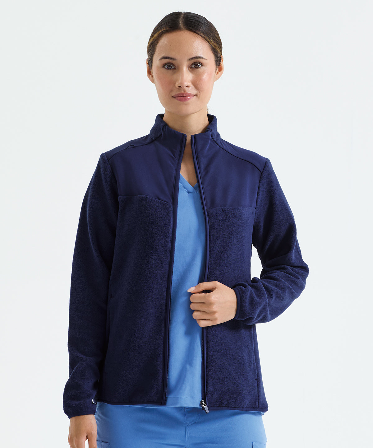 'Agility' women's panelled fleece jacket — lifestyle