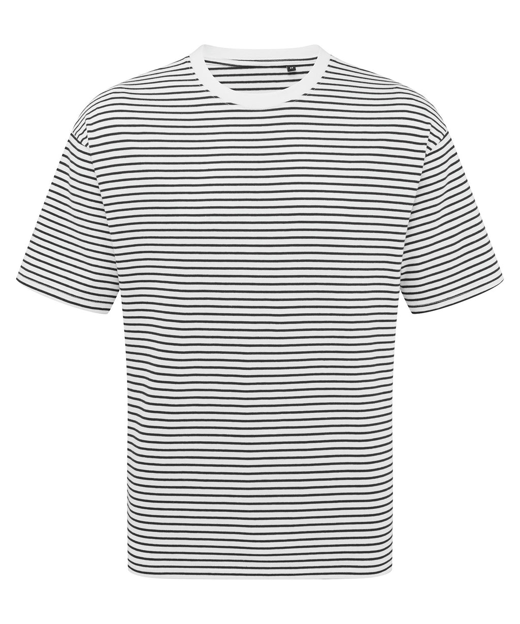 ‘Utility 2.0’ oversized t-shirt — Black/White Stripe