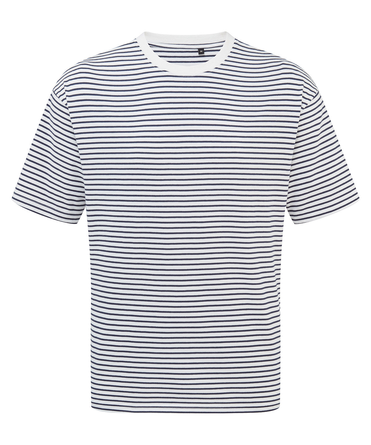 ‘Utility 2.0’ oversized t-shirt — Navy/White Stripe