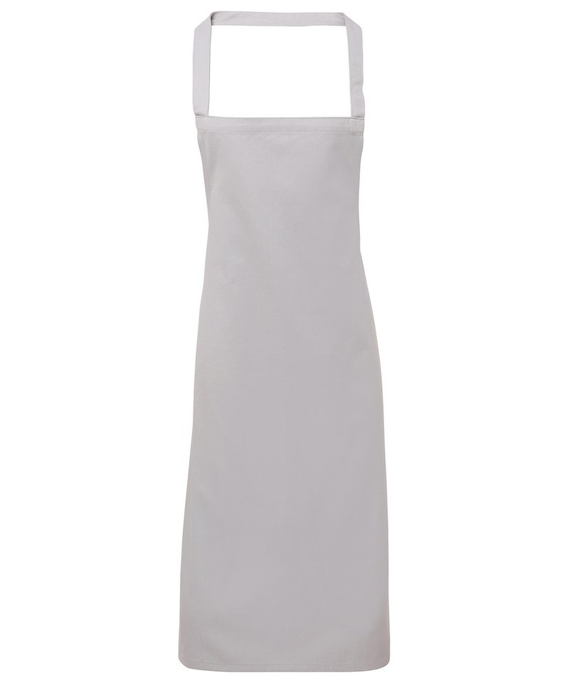 100% Organic Cotton Bib Apron — Silver