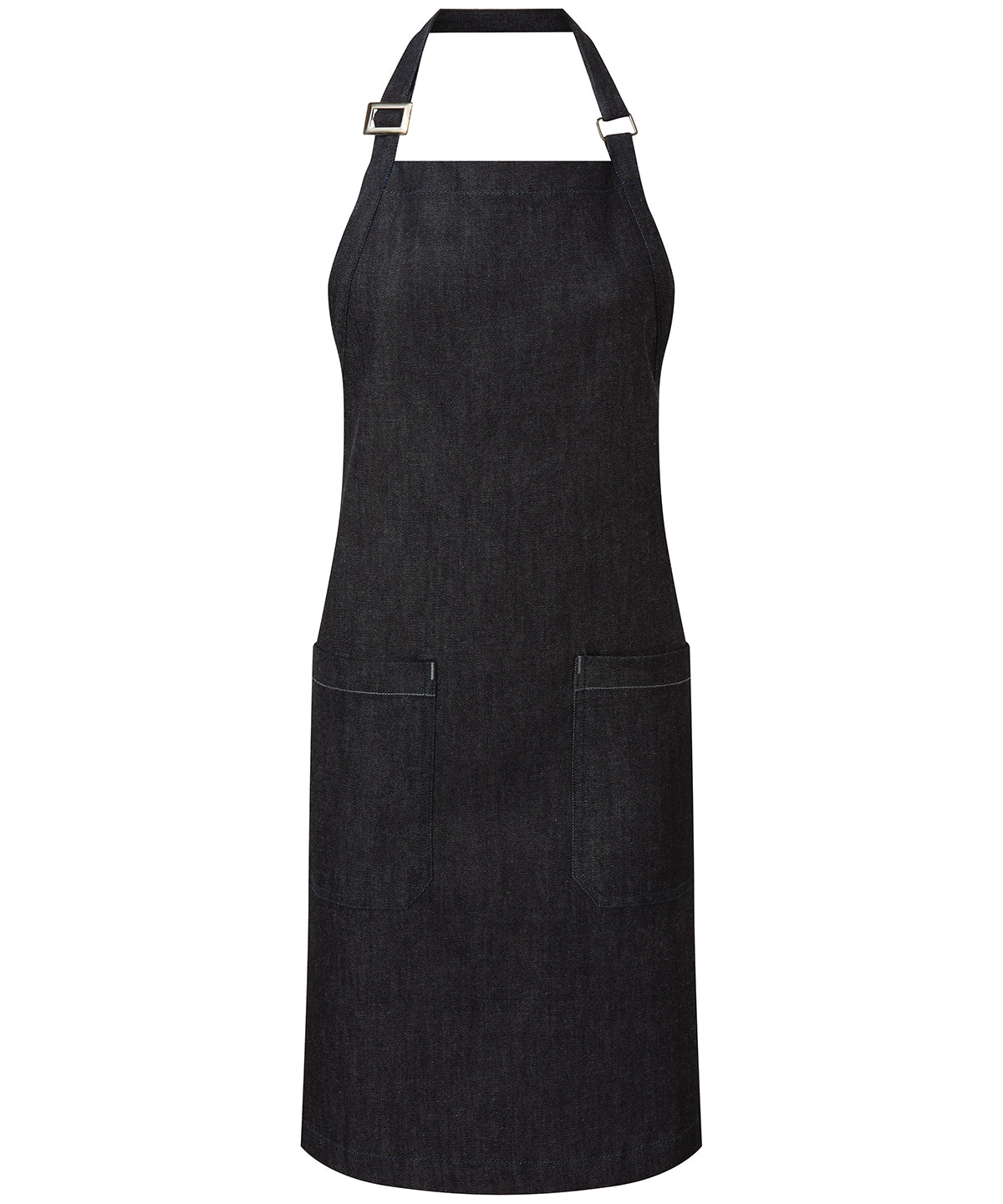 Cotton denim bib apron, organic and Fairtrade certified — Indigo Denim
