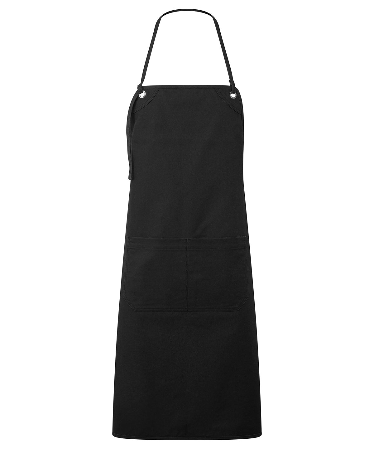 ‘Artisan’s choice’ double-pocket canvas apron — Black