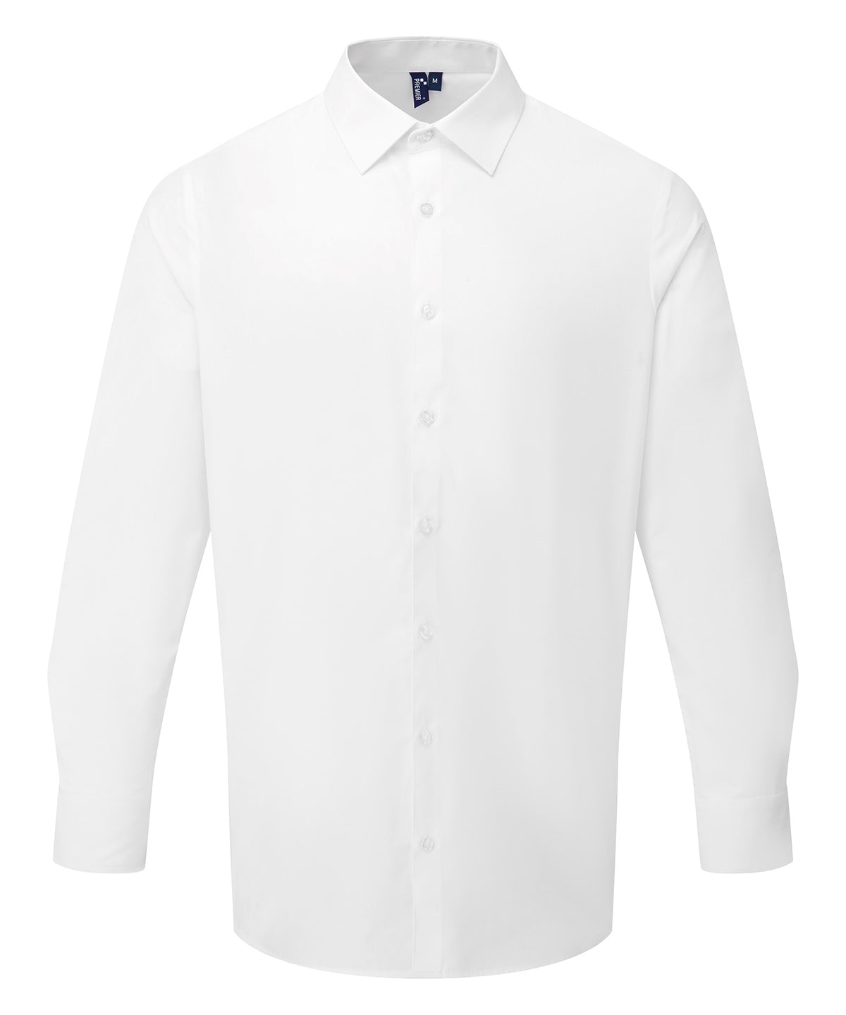 Long sleeve ‘Recyclight’ poplin shirt — White