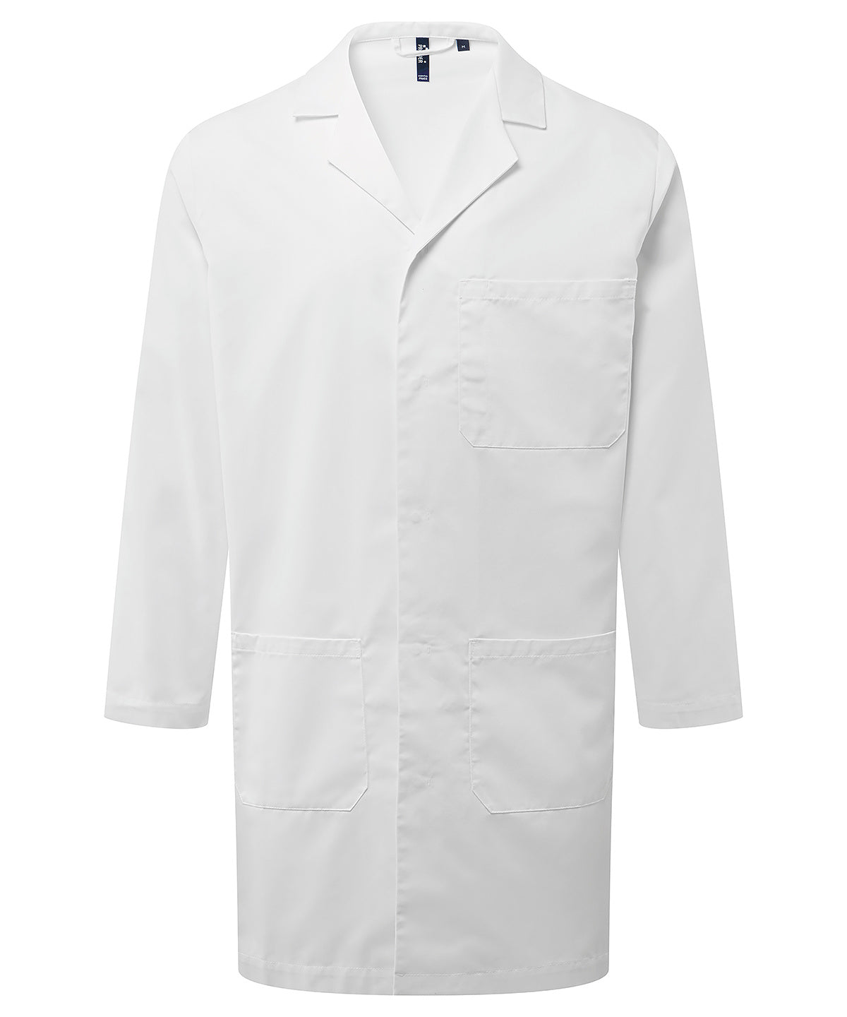 Essential 3-pocket work coat — White