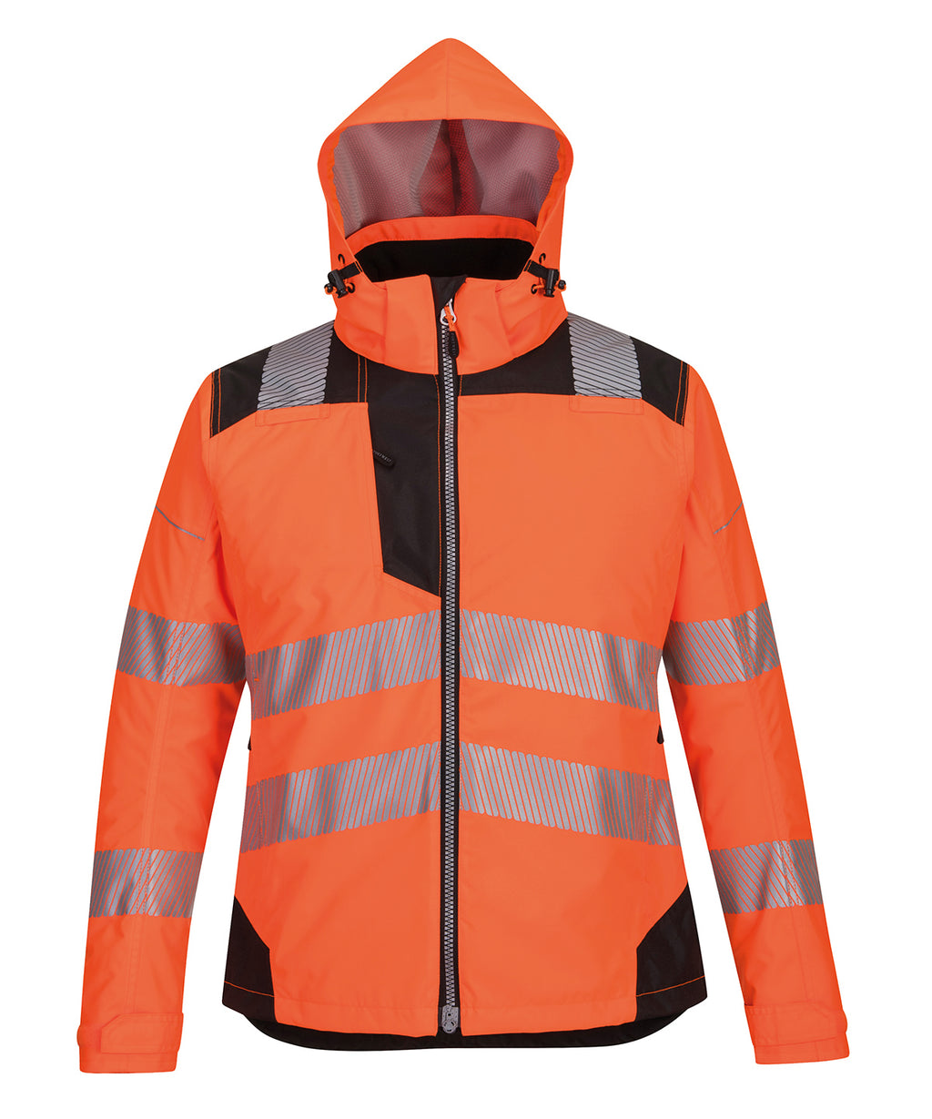 Women’s PW3 Hi-vis winter jacket (PW382) — Orange/Black