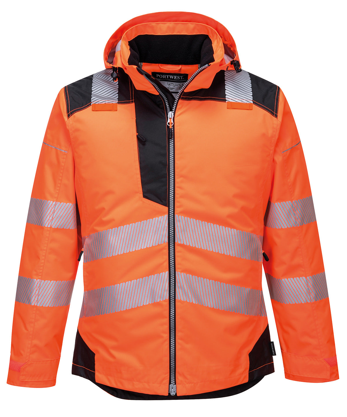 PW3 Hi-vis winter jacket (T400) — Orange/Black