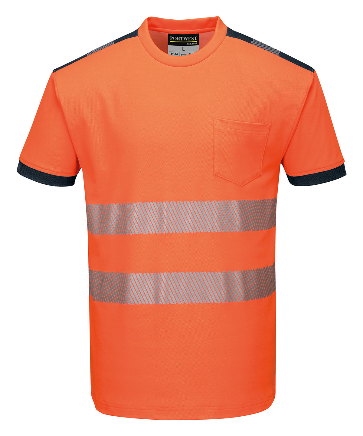 PW3 Hi-vis t-shirt (T181) — Orange/Black