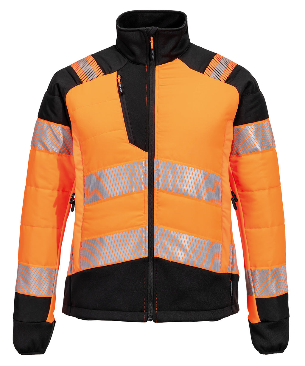 Women’s PW3 Hi-vis hybrid baffle jacket (T171) — lifestyle