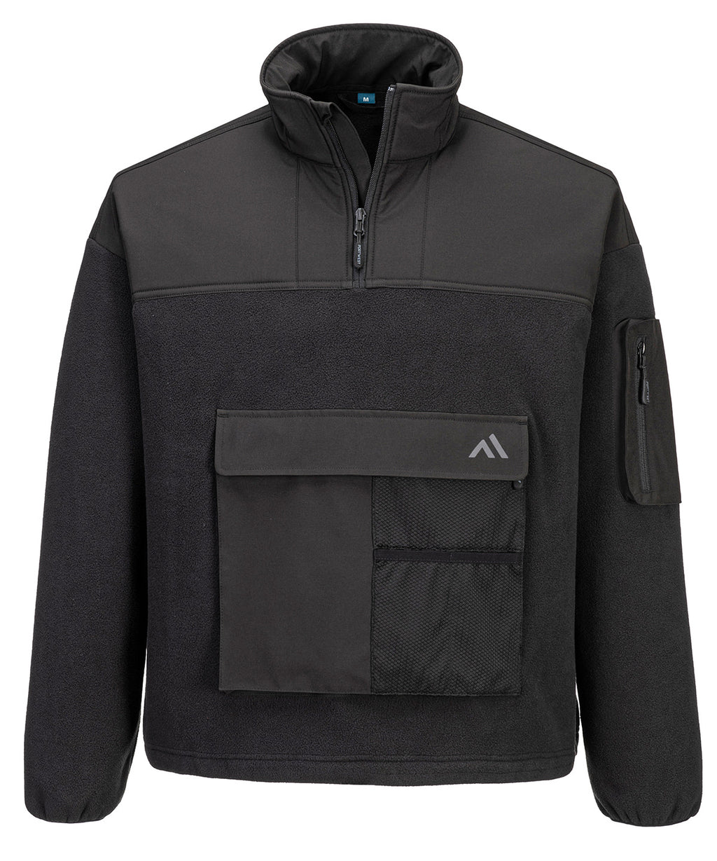 KX3 Sport ¼-zip fleece (KX378) — Black