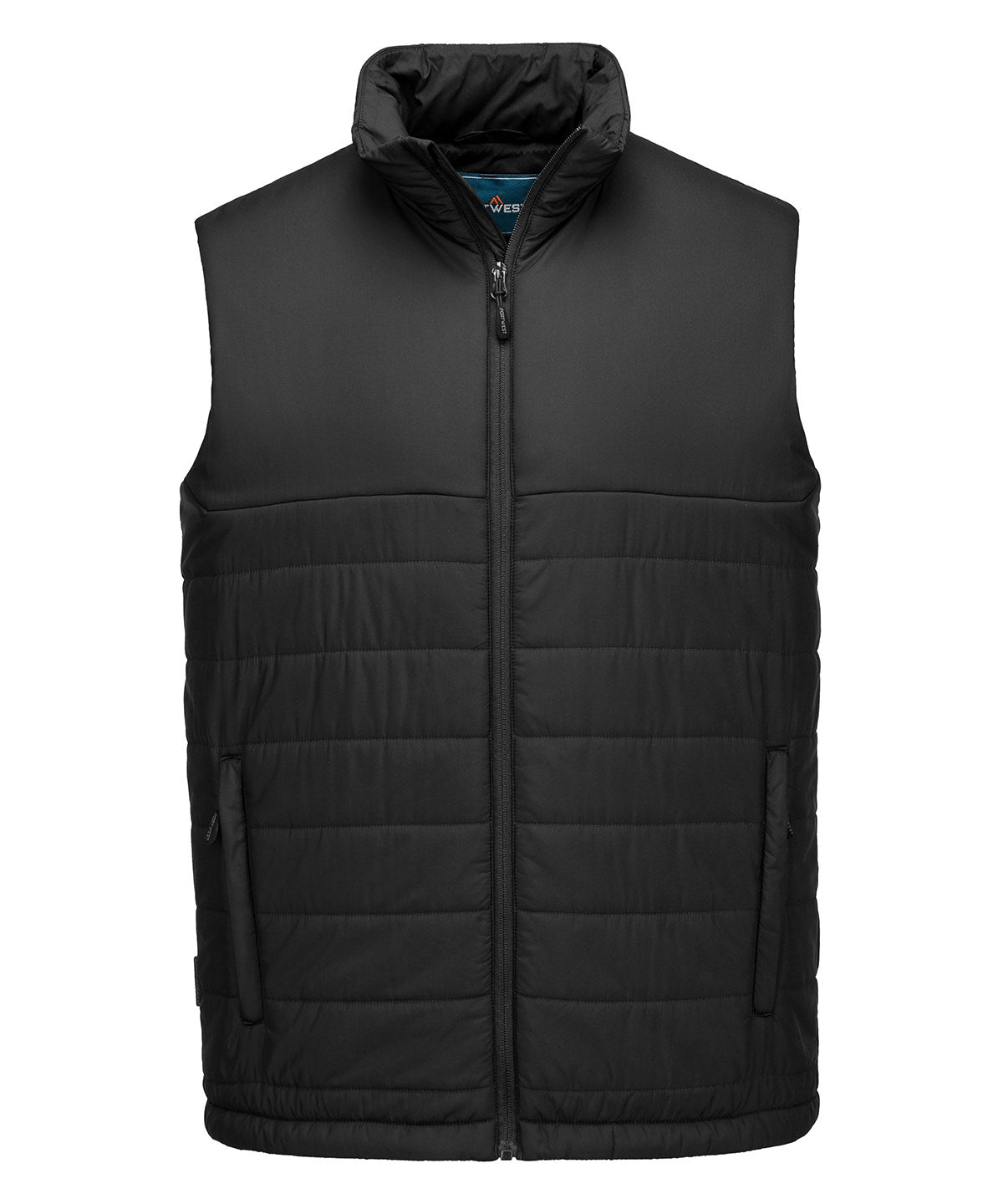 Professional insulated baffle gilet (S606) — Black