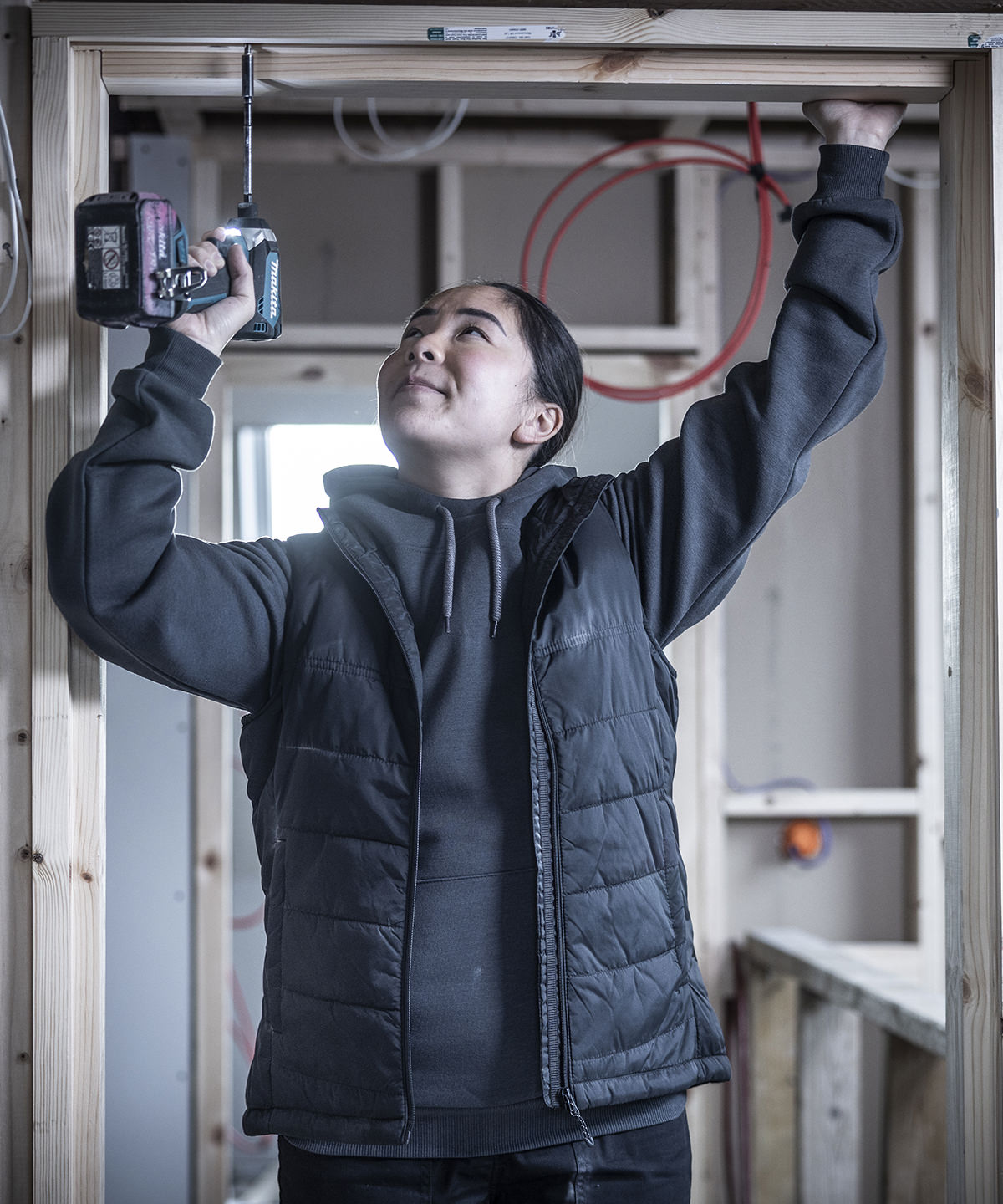 Women's Stage II insulated bodywarmer — lifestyle