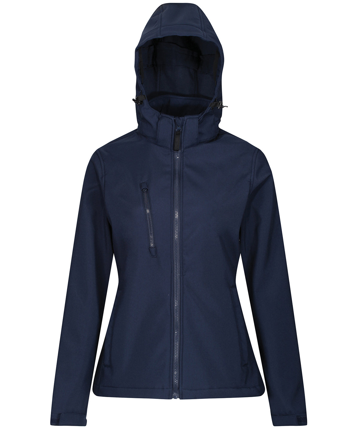 Women's venturer 3-layer hooded softshell jacket — Navy