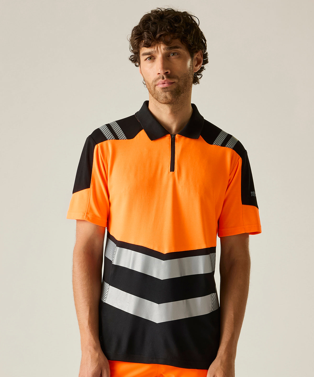 Regatta High Visibility Hi-Vis X-Pro Polo Class 1 lifestyle photograph