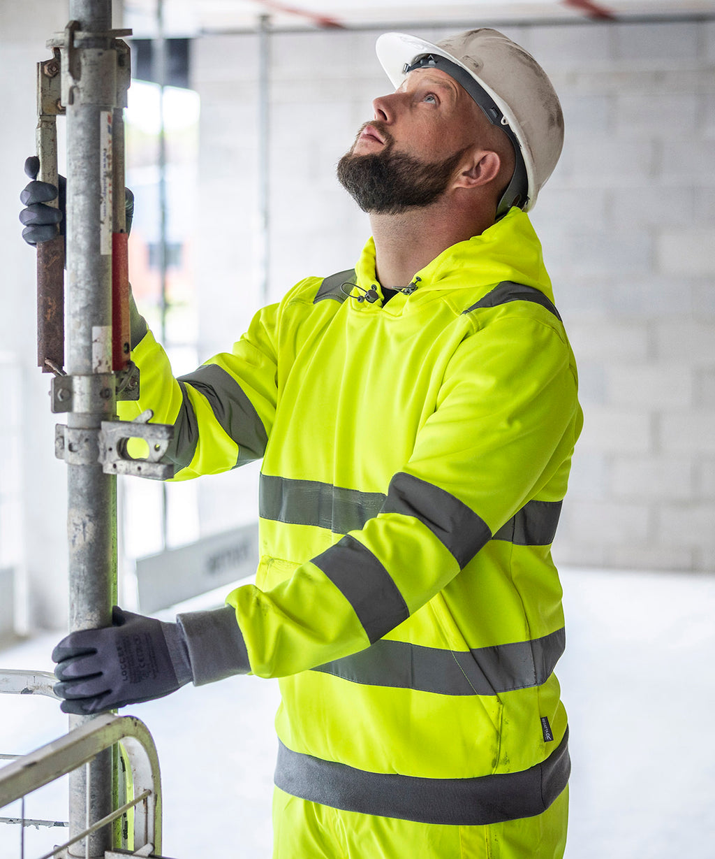 Hi-Vis Pro contract hoodie — lifestyle