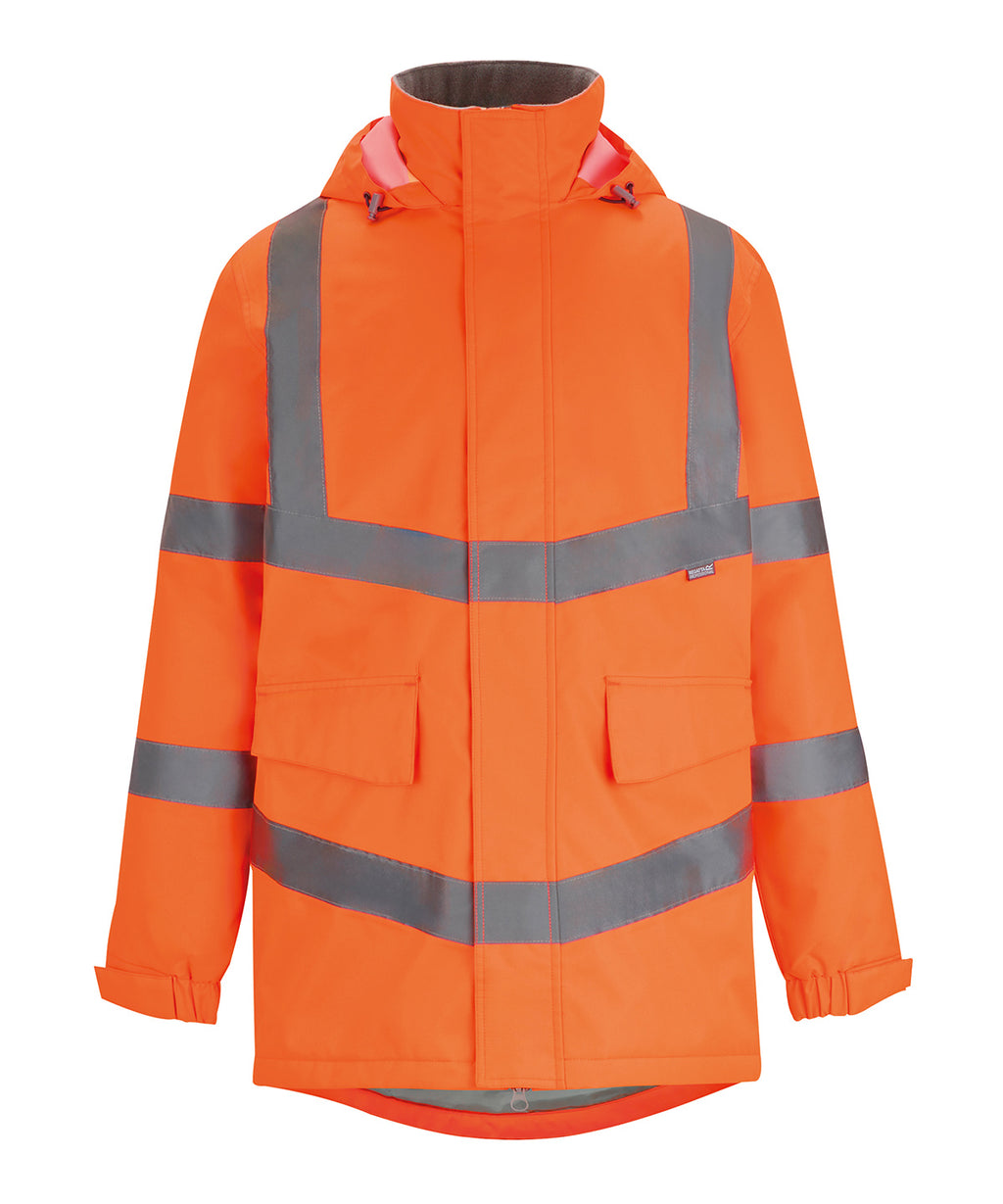 Hi-vis Pro contract Dover parka — Orange