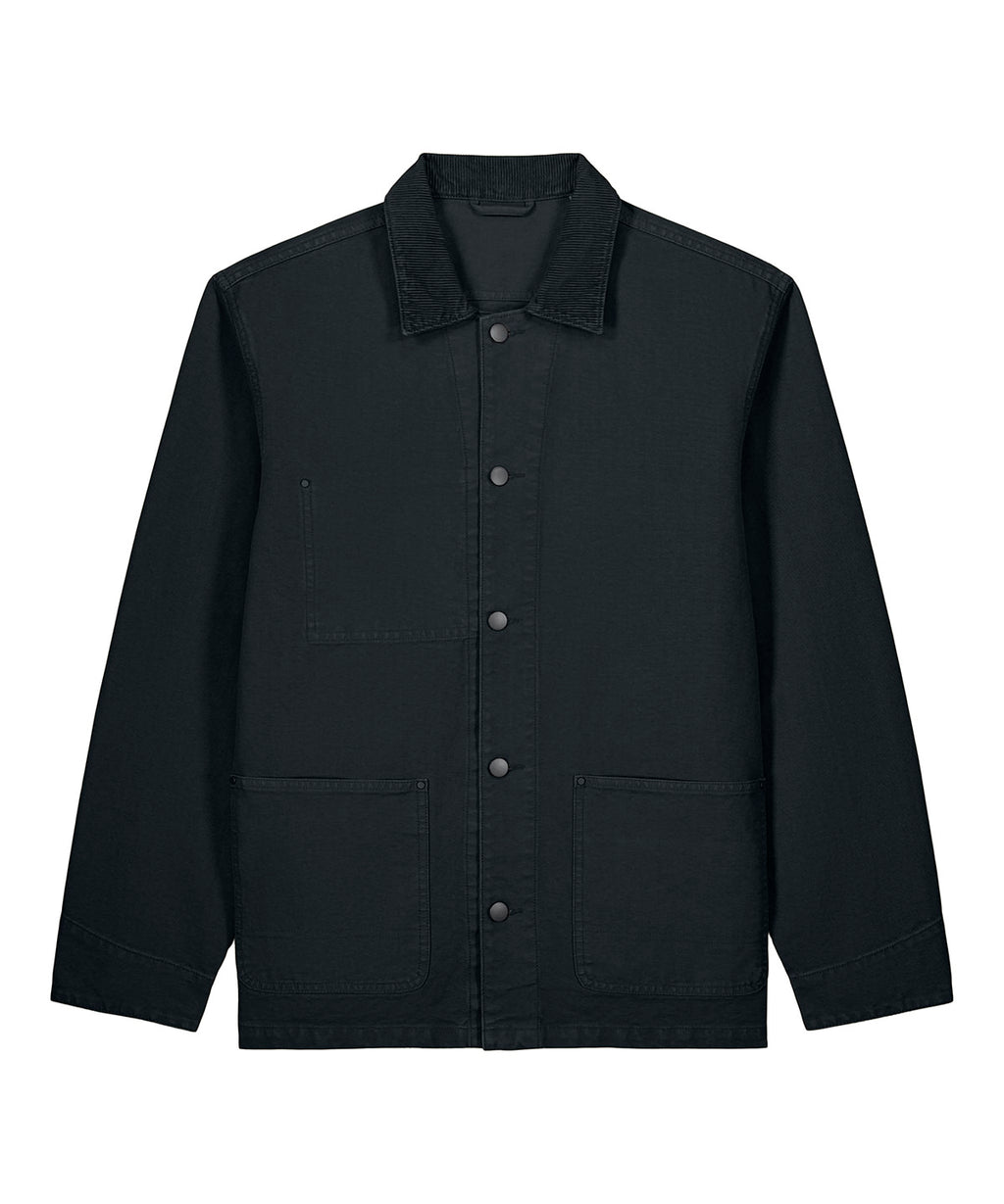 Chore jacket (STJU294) — Garment Dyed Black