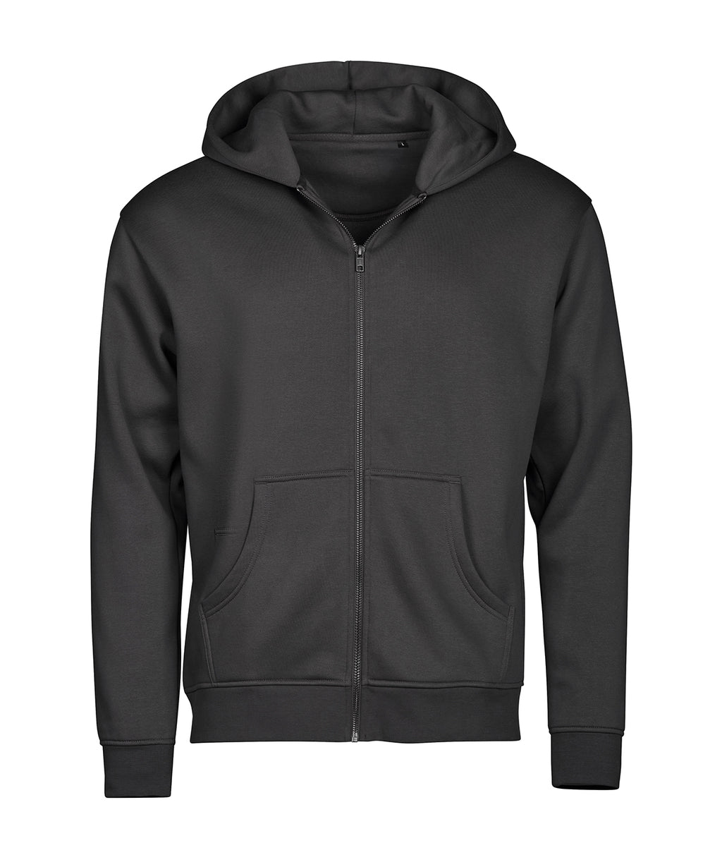 UNLABELED hooded full-zip sweatshirt (5154) — Black