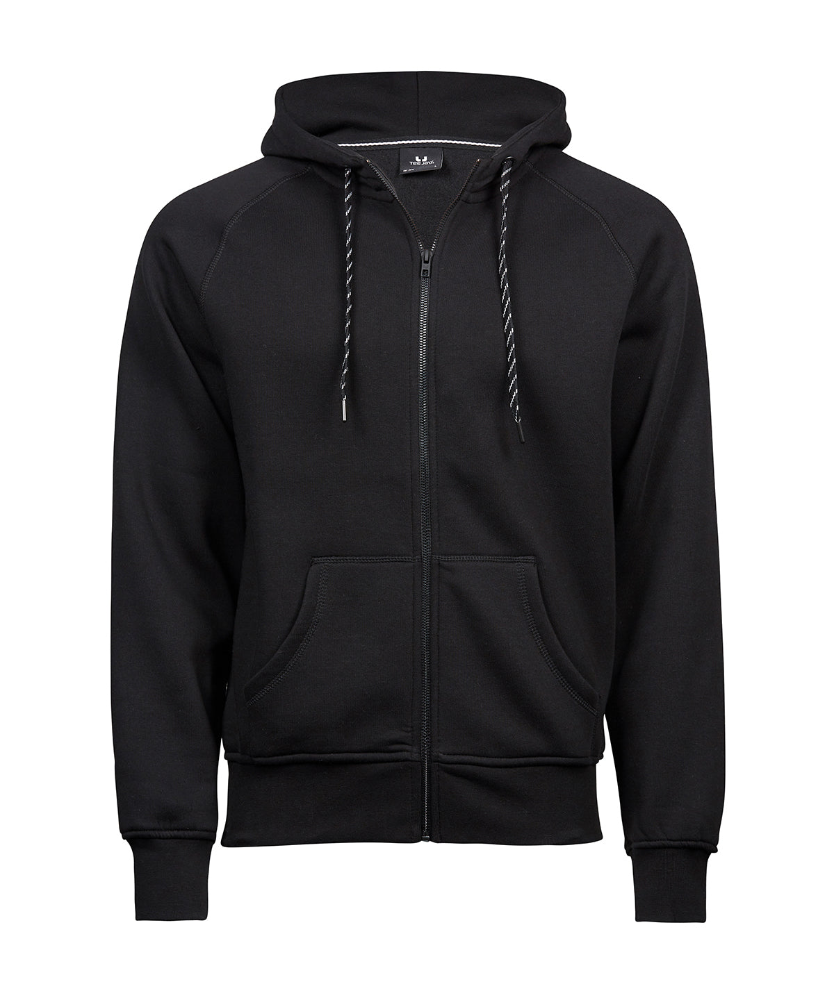 Fashion full-zip hoodie (5435) — Black