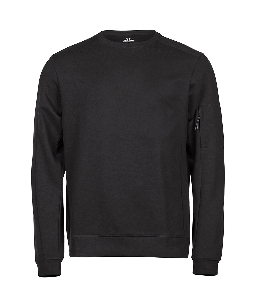 Athletic crew neck sweatshirt (5700) — Black