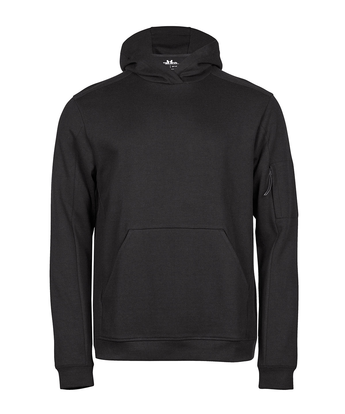 Athletic hooded sweatshirt (5702) — Black
