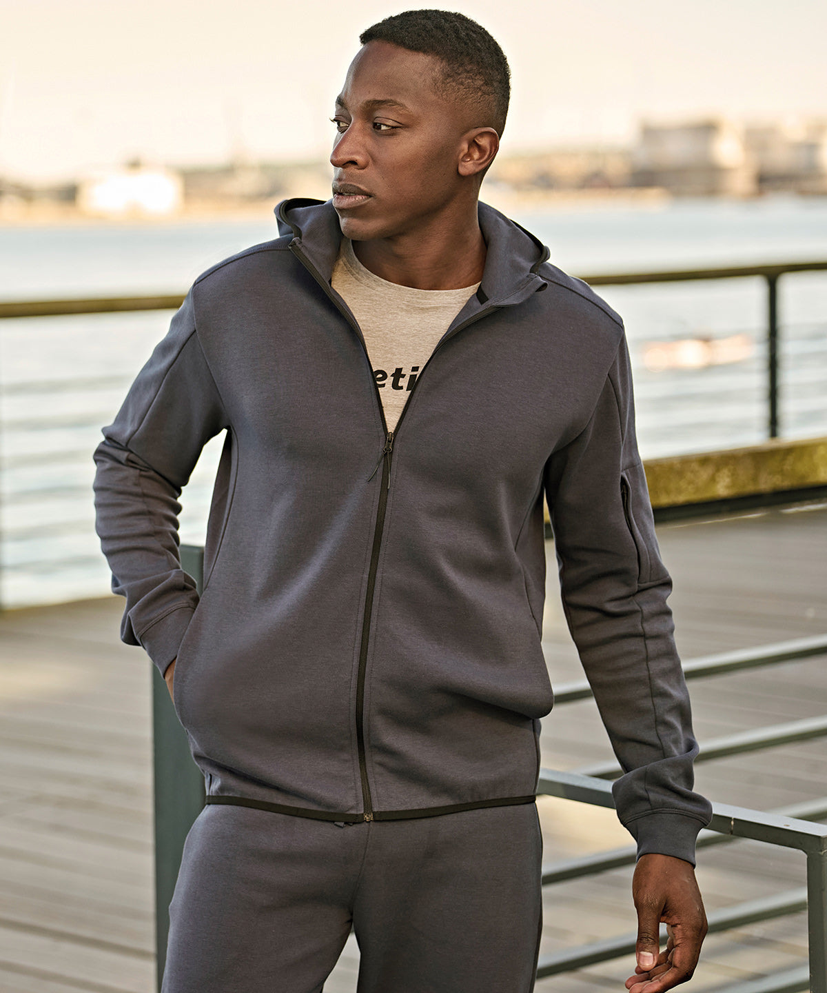 Athletic hooded full-zip sweatshirt (5706) — lifestyle