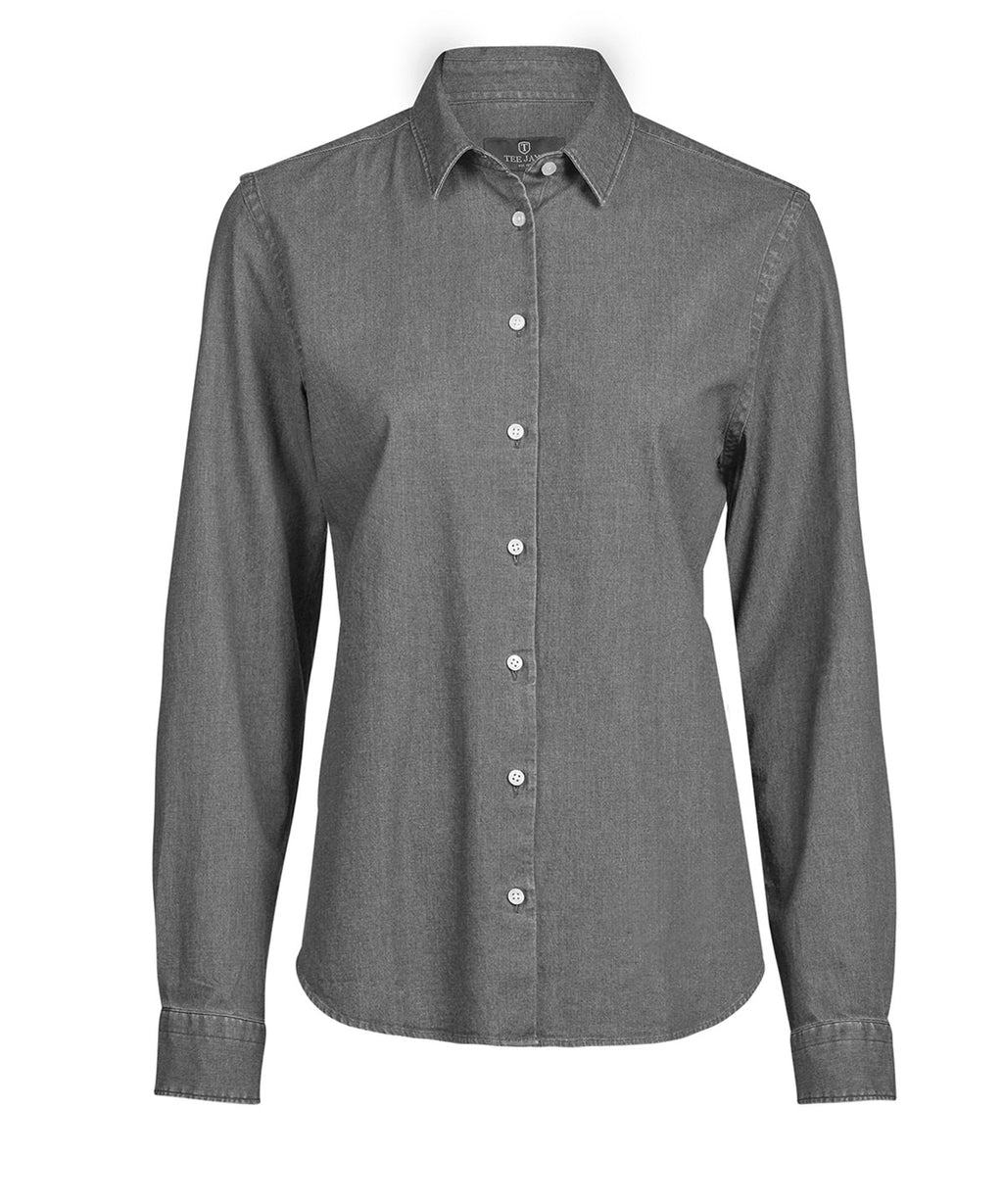 Women’s denim shirt (4005) — Black Denim