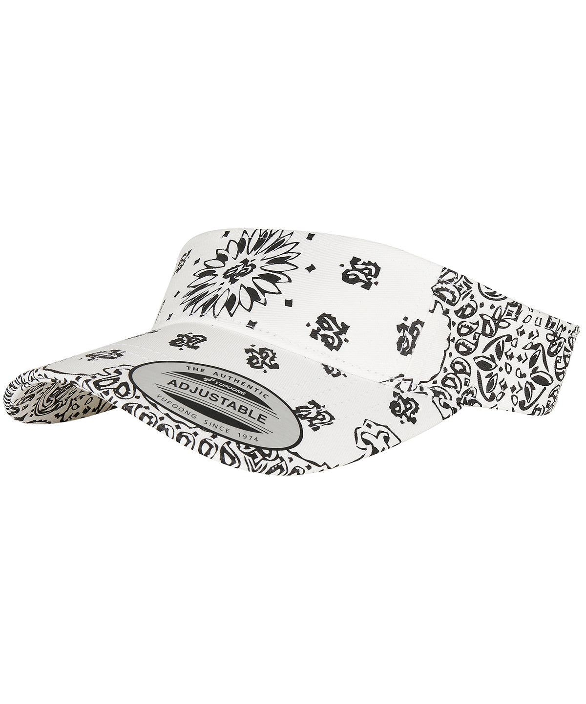 Bandana print visor (8888BP) — lifestyle