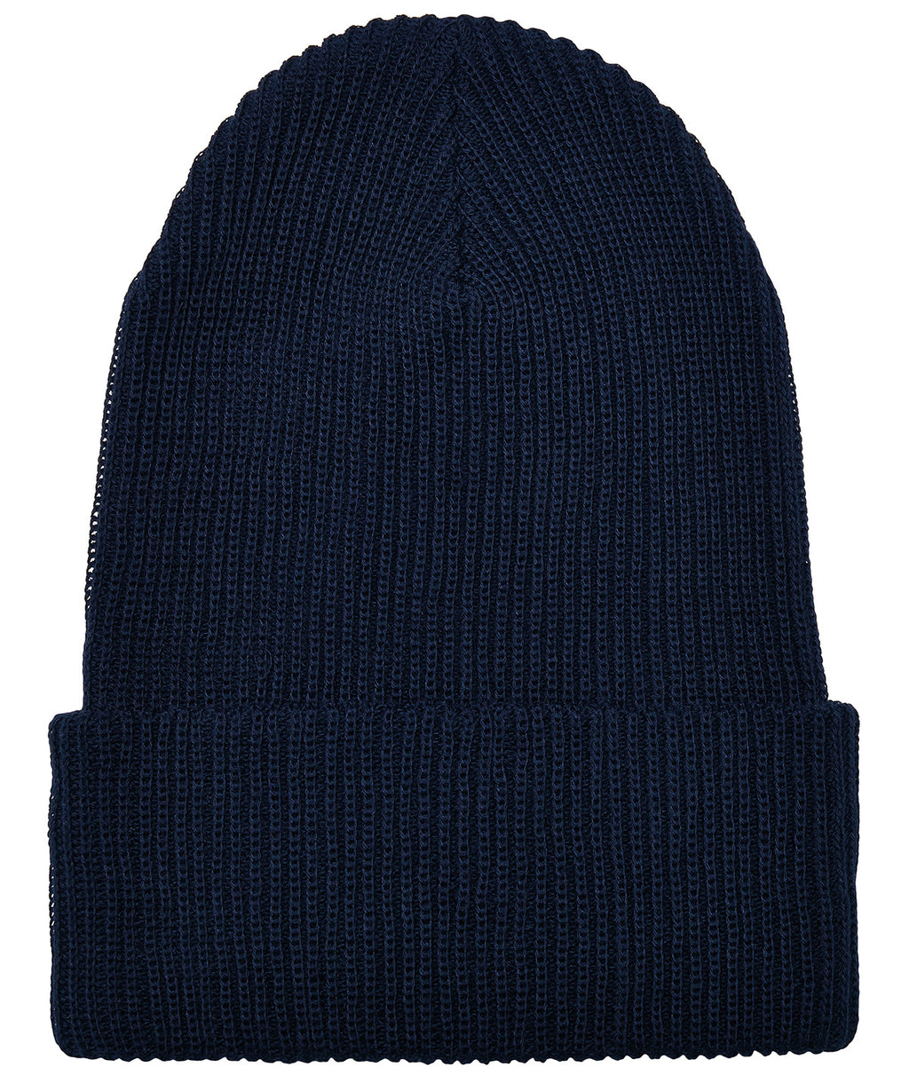 Recycled yarn ribbed knit beanie (1504RY) — lifestyle